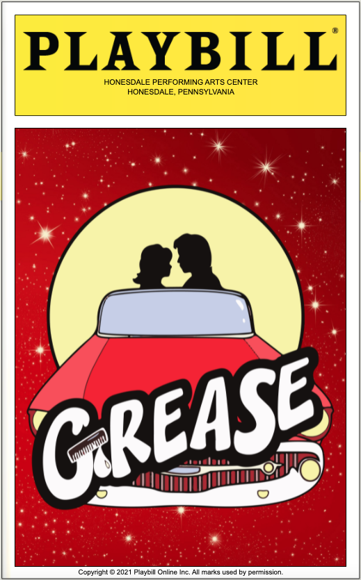 grease broadway playbill